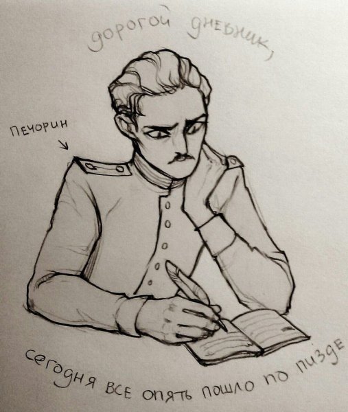 Зарисовки Пушкина к роману Евгений Онегин