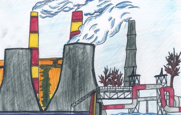 Магнитогорский металлургический комбинат рисунок