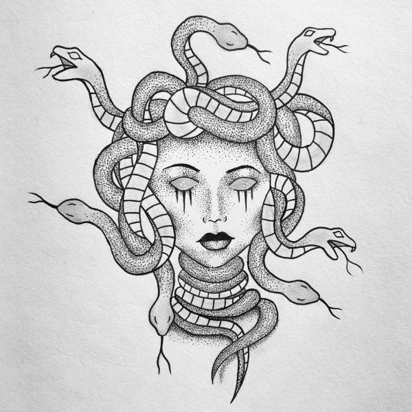 Медуза Горгона для детей