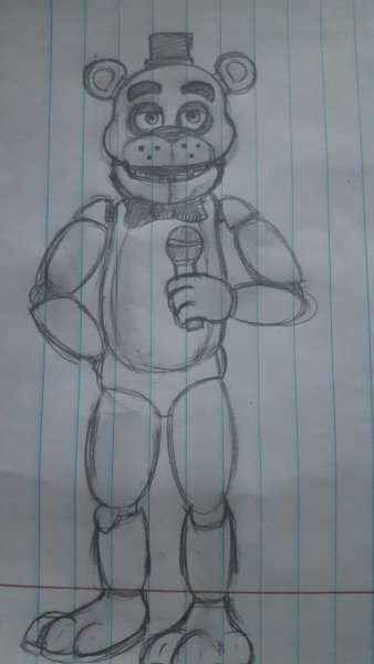 Мишка Фредди для рисования