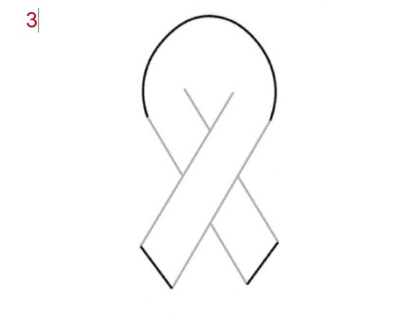 Георгиевская ленточка карандашом