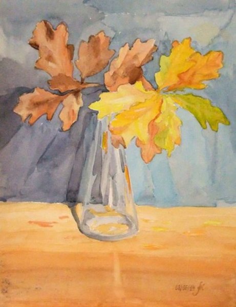 Рисование осенний натюрморт