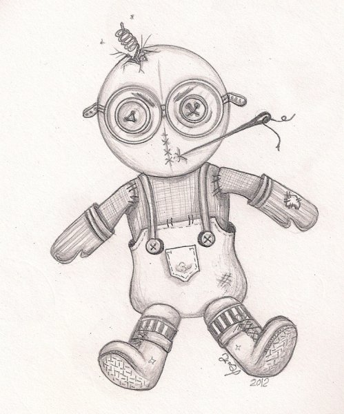 Маленькие страшные рисунки для срисовки легкие