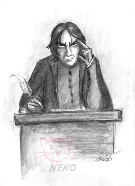 Северус Снейп срисовки