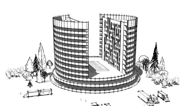Эскиз жилого комплекса