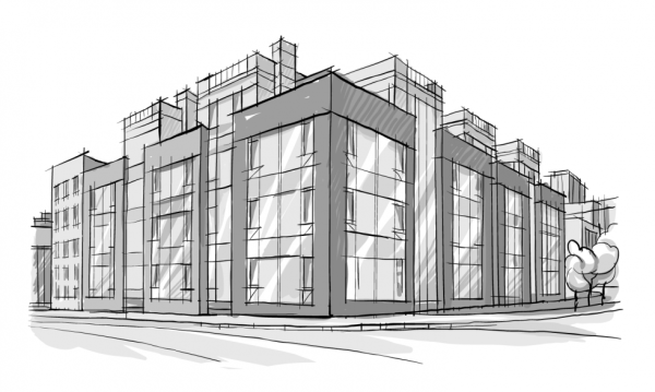 Эскиз торгового центра