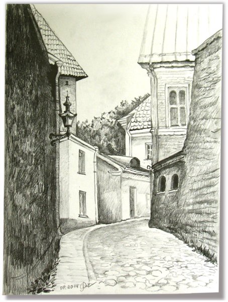 Набросок старинного города