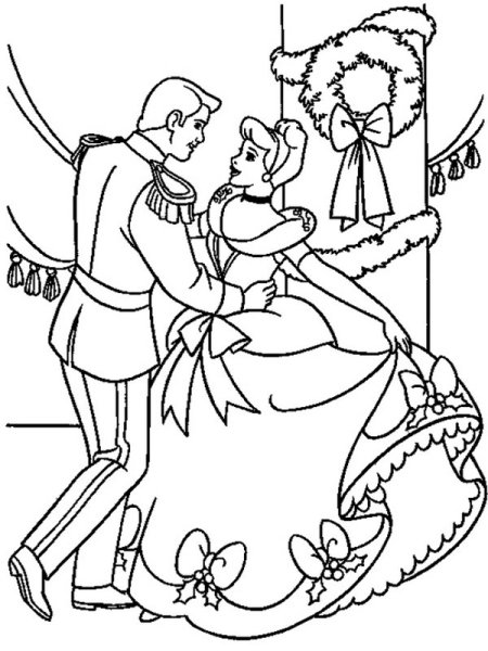 Раскраска. Золушка