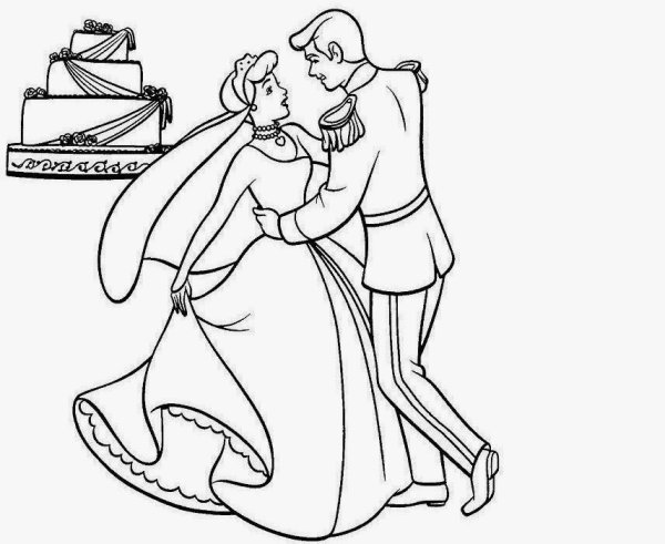 Бал во Дворце раскраска