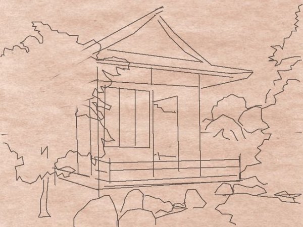 Японский дом рисунок 4 класс