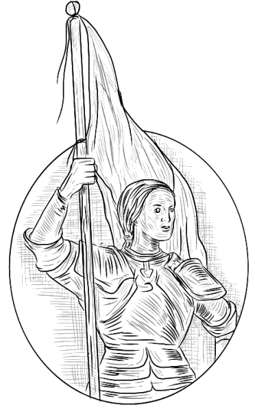 Жанна д АРК рисунок