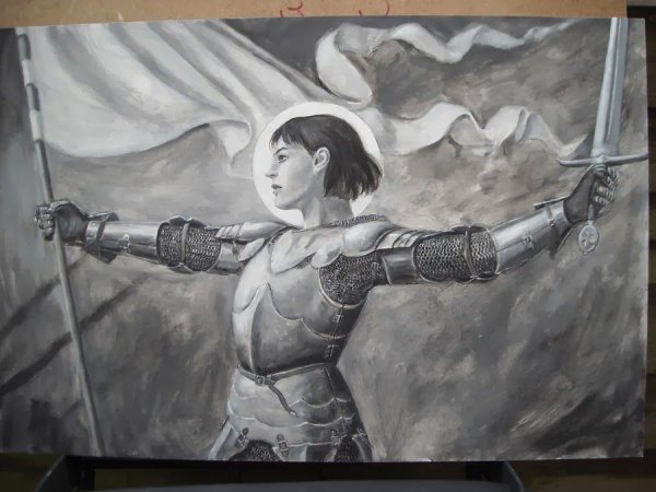 Казнь Жанны д'АРК рисунок