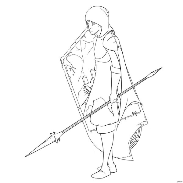 Жанна дарк раскраска