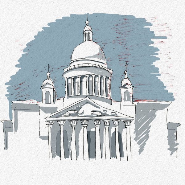 Рисование Исаакиевский собор