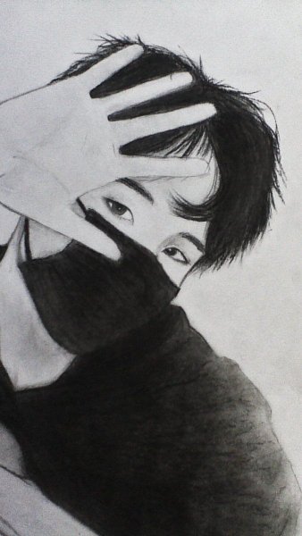 Рисунки карандашом парней корейцев