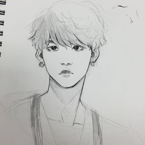 Скетчи BTS suga