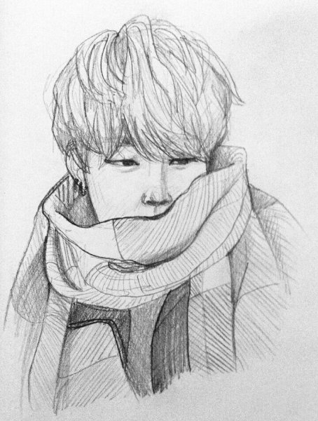 Скетчи BTS suga