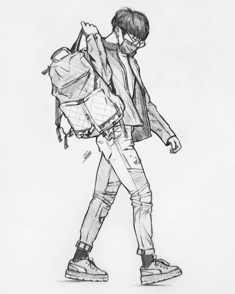 БТС скетчи Чонгук