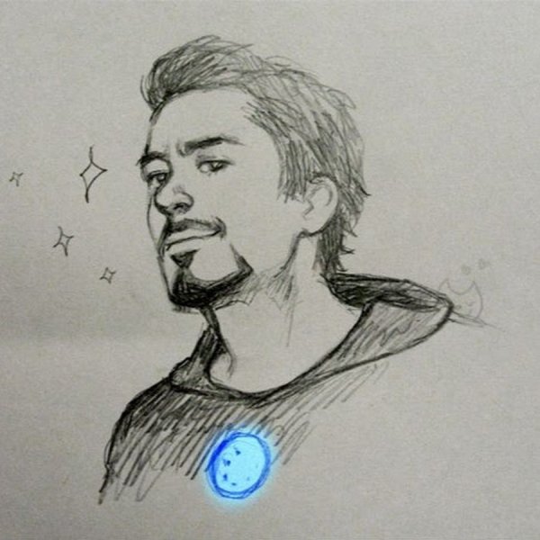 Тони Старк скетч