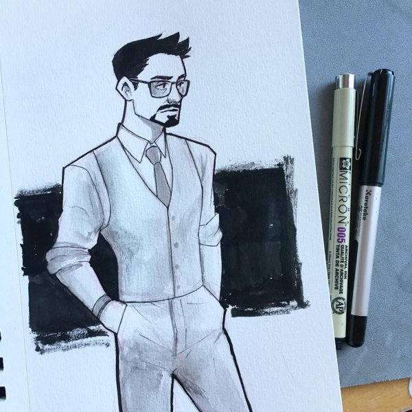 Тони Старк скетчбук