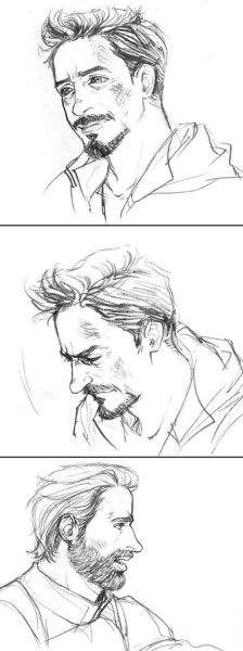 Тони Старк для срисовки