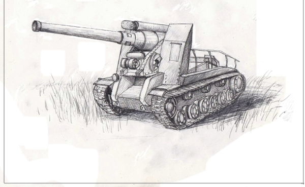 Танк кв2 рисунок WOT