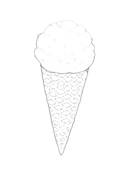 Рисунки несложные мороженое