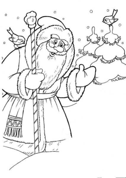 Иллюстрация к сказке Мороз Иванович для 3 класса