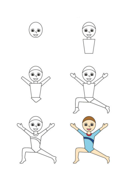 Рисуем детей в движении