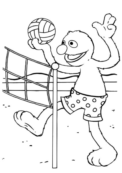 Волейбол детский рисунок