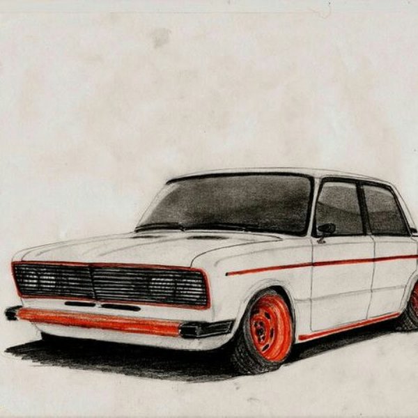 Рисунки для срисовки машины