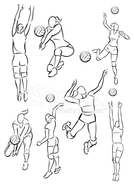 Волейбол раскраска для детей