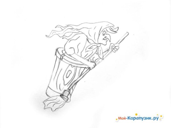 Рисунки ведьм лёгкие