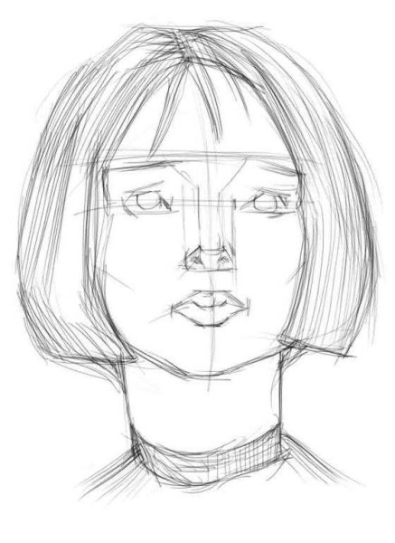 Эскиз лица