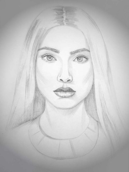 Автопортрет карандашом для новичка легкий