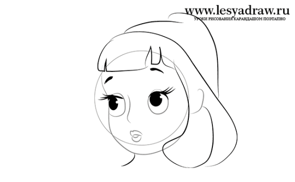 Нарисовать красную шапочку поэтапно