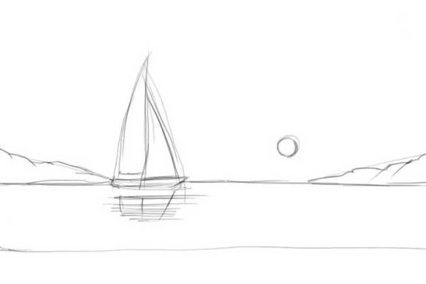 Рисунки карандашом природа