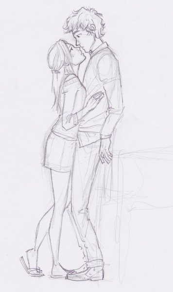 Рисунки карандашом пара влюбленных