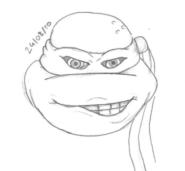 Черепашки ниндзя рисунок легкий