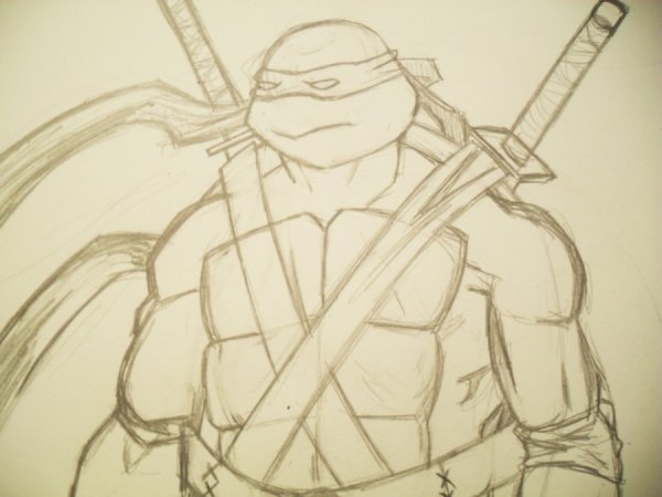 Черепашки ниндзя карандашом