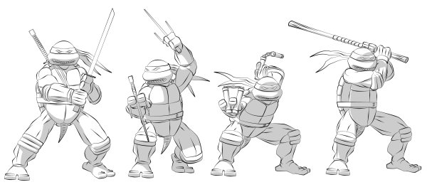 Черепашки ниндзя рисунок