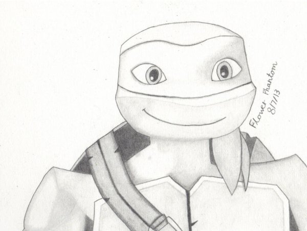 TMNT 2012 скетчи Леонардо
