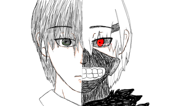 Скетчи аниме Токийский гуль