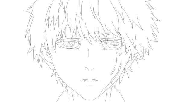 Токийский гуль раскраска Канеки