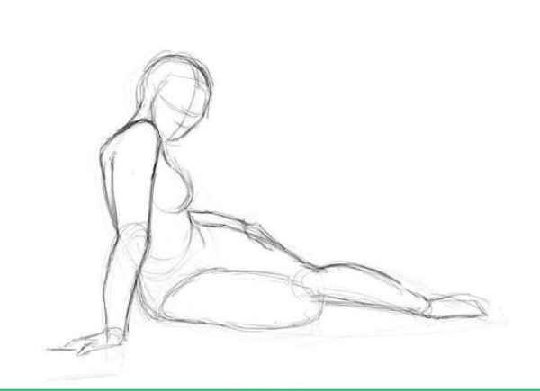 Женское тело рисунок