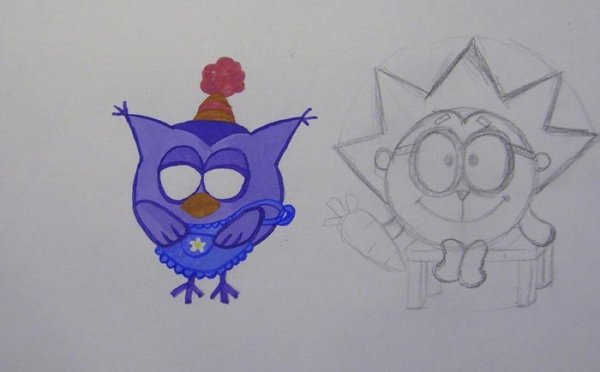 Бараш из смешариков рисунок карандашом