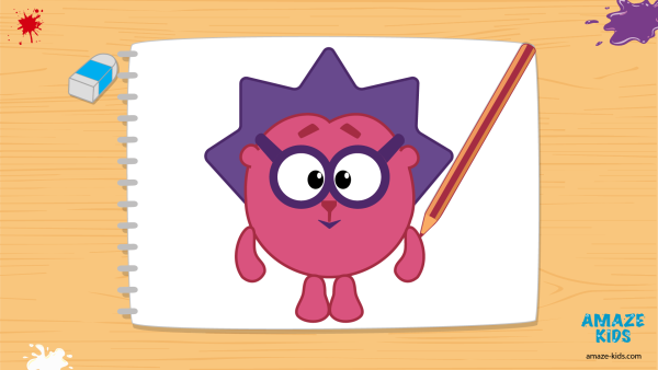 Ёжик из смешариков карандашом