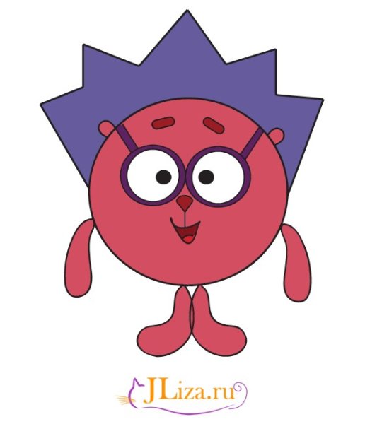 Пошаговое рисование смешариков