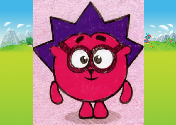 Смешарик Ежик гуашью