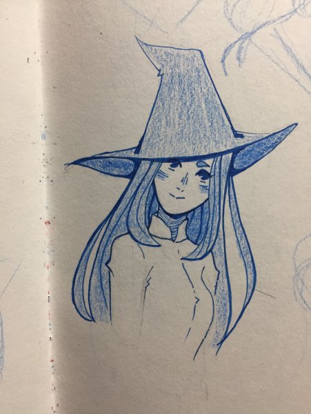 Раскраска ведьмочка